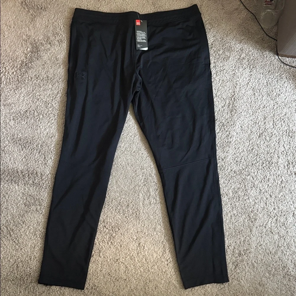 NEW Under Armour men’s athletic track pants black NWT tapered gym casual XXL